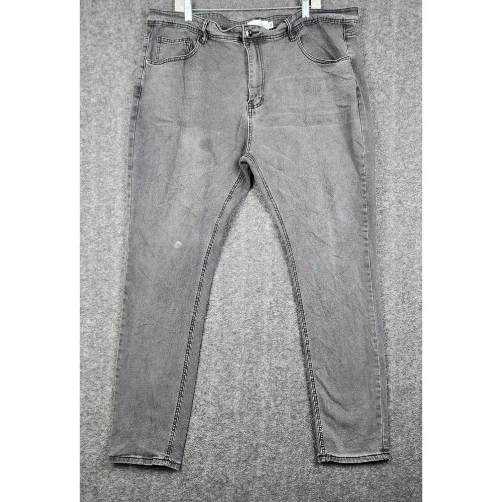 Christian Lacroix Jeans Mens 42x32 Grey Slim Straight Stretch Denim GL23-167 CXL
